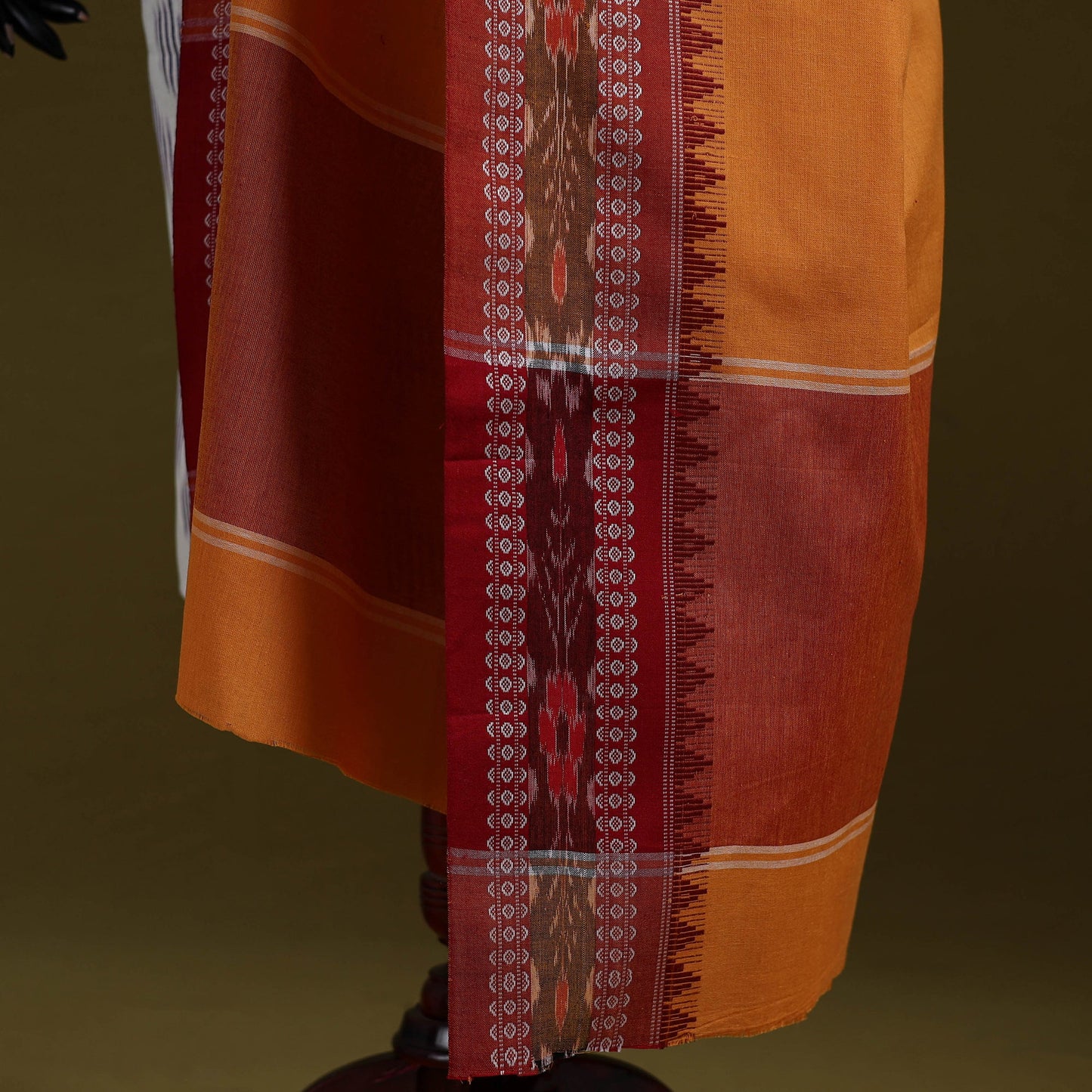 Odisha ikat cotton sambalpuri dupatta 10 - handcrafted