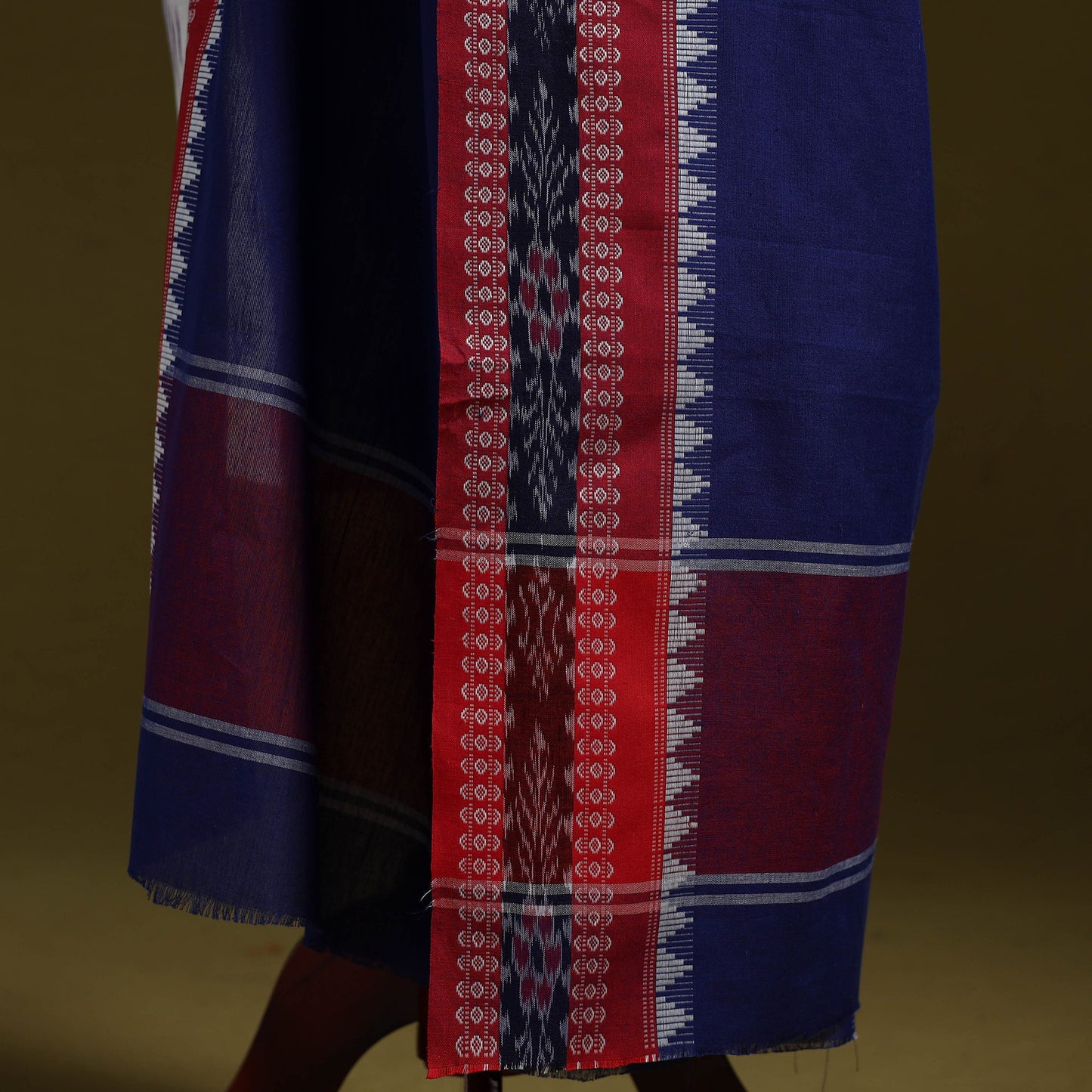 Odisha ikat cotton sambalpuri dupatta 12 - handcrafted