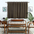  Olive Green Cotton Window Jacquard Curtain (5 x 3 Feet)