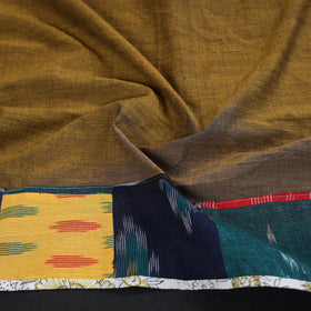 Olive green - handloom cotton mangalagiri stole 08