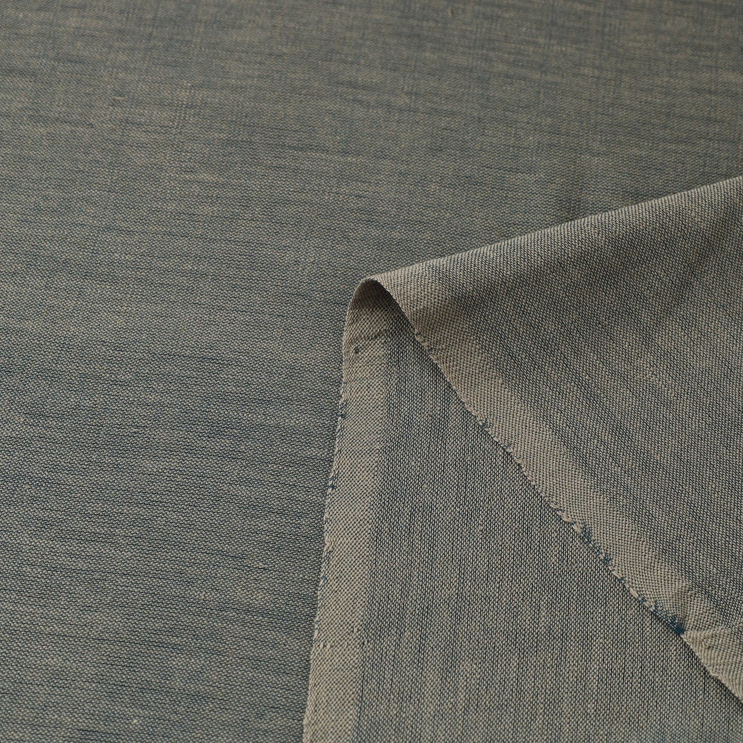  Olive Green Jhiri Pure Handloom Cotton Fabric