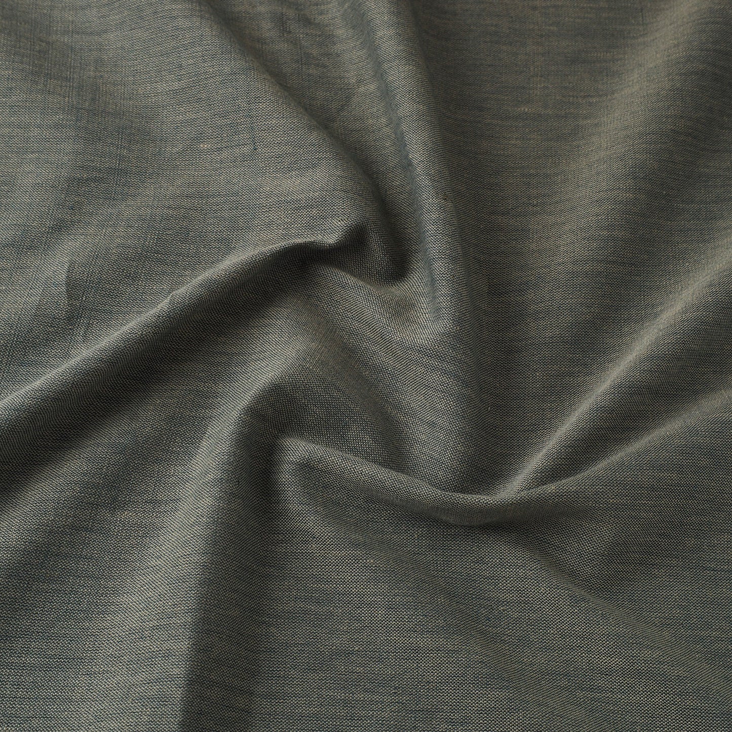  Olive Green Jhiri Pure Handloom Cotton Fabric