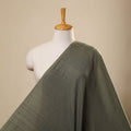  Olive Green Jhiri Pure Handloom Cotton Fabric