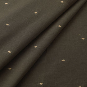 Olive Green Prewashed Cotton Jacquard Fabric 