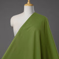 Olive green prewashed plain dyed cotton fabric - handcrafted