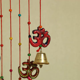  Om - Handpainted Wooden Decorative Bell Hanging