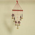  Om - Handpainted Wooden Decorative Bell Hanging