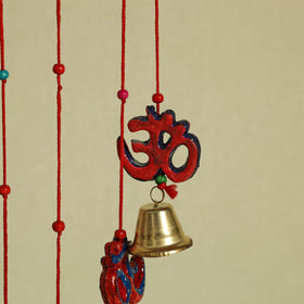  Om - Handpainted Wooden Decorative Bell Hanging