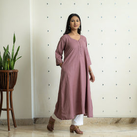  Plain Flex Cotton Kurta 
