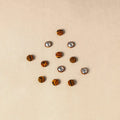 1.5cm handmade fabric small button (set of 12) 19