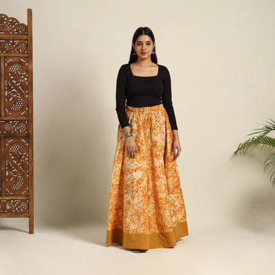 24 Kali Patchwork Batik Print Cotton Long Skirt 11