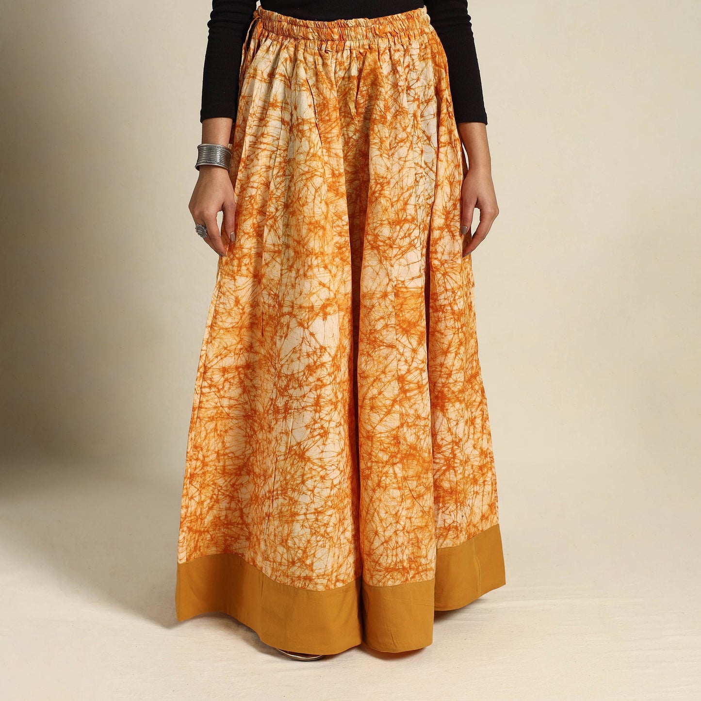 24 Kali Patchwork Batik Print Cotton Long Skirt 11