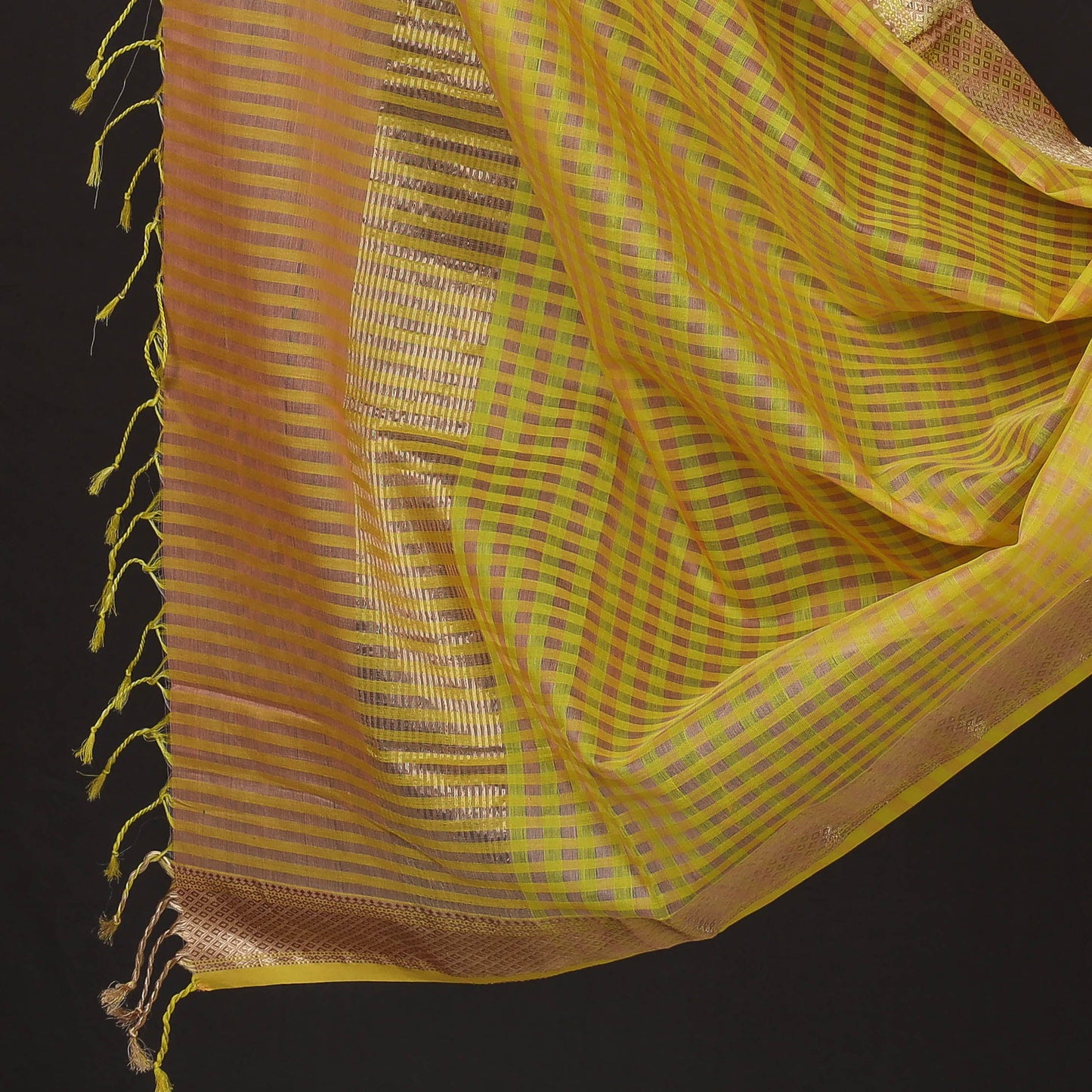 2pc Handloom Silk Cotton Maheshwari Dress Material