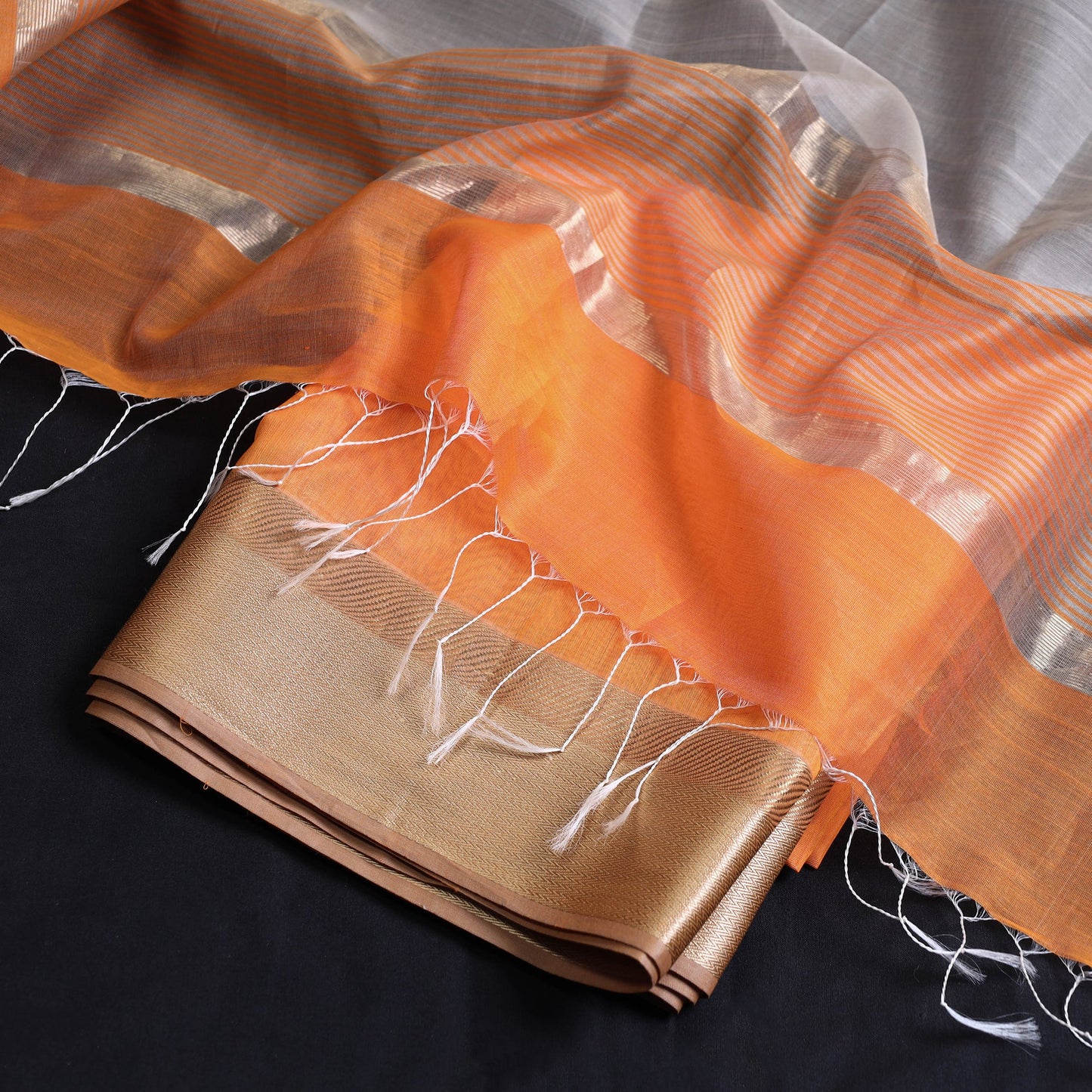 Buy 2pc Maheshwari Silk Handloom Suit Material Set with Resham Zari Border Online l iTokri.com