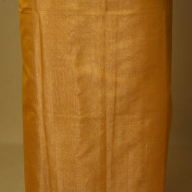 Orange - 2pc tissue zari handloom unstitched maheshwari