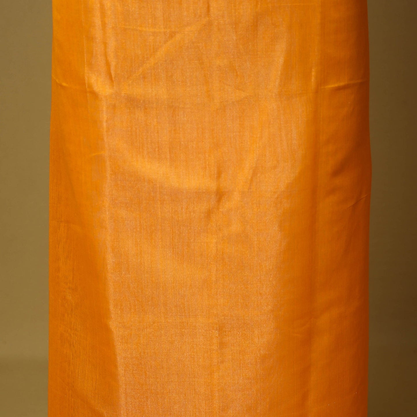 Orange - 2pc tissue zari handloom unstitched maheshwari