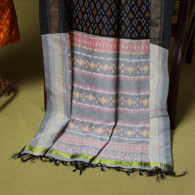 Orange - 2pc unstitched handloom sico pochampally ikat