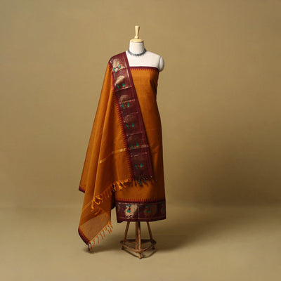 2pc unstitched kandangi chettinad cotton dress material 04