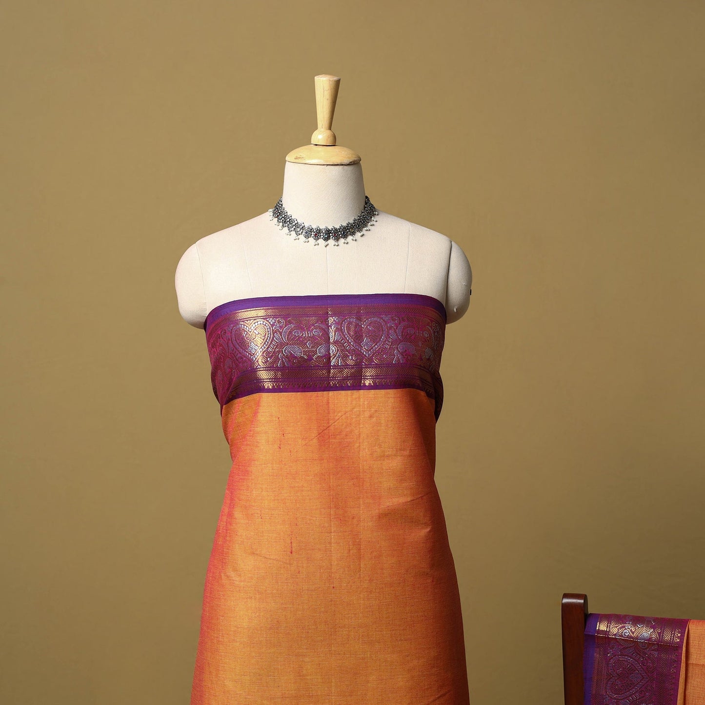 2pc unstitched kandangi chettinad cotton dress material 21