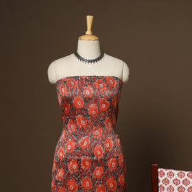 3pc chanderi silk unstitched hand sanganeri dress material