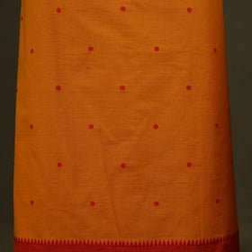 Orange 3pc Cotton Jacquard Unstitched Dress Material 