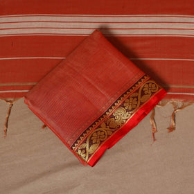 Orange - 3pc cotton unstitched dharwad dress material 03