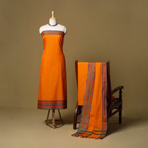 3pc cotton unstitched dharwad dress material with border 09