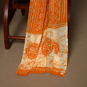 Yellow - orange - 3pc cotton unstitched kutch batik dress