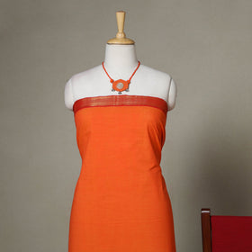 Orange - 3pc unstitched mangalagiri dress material