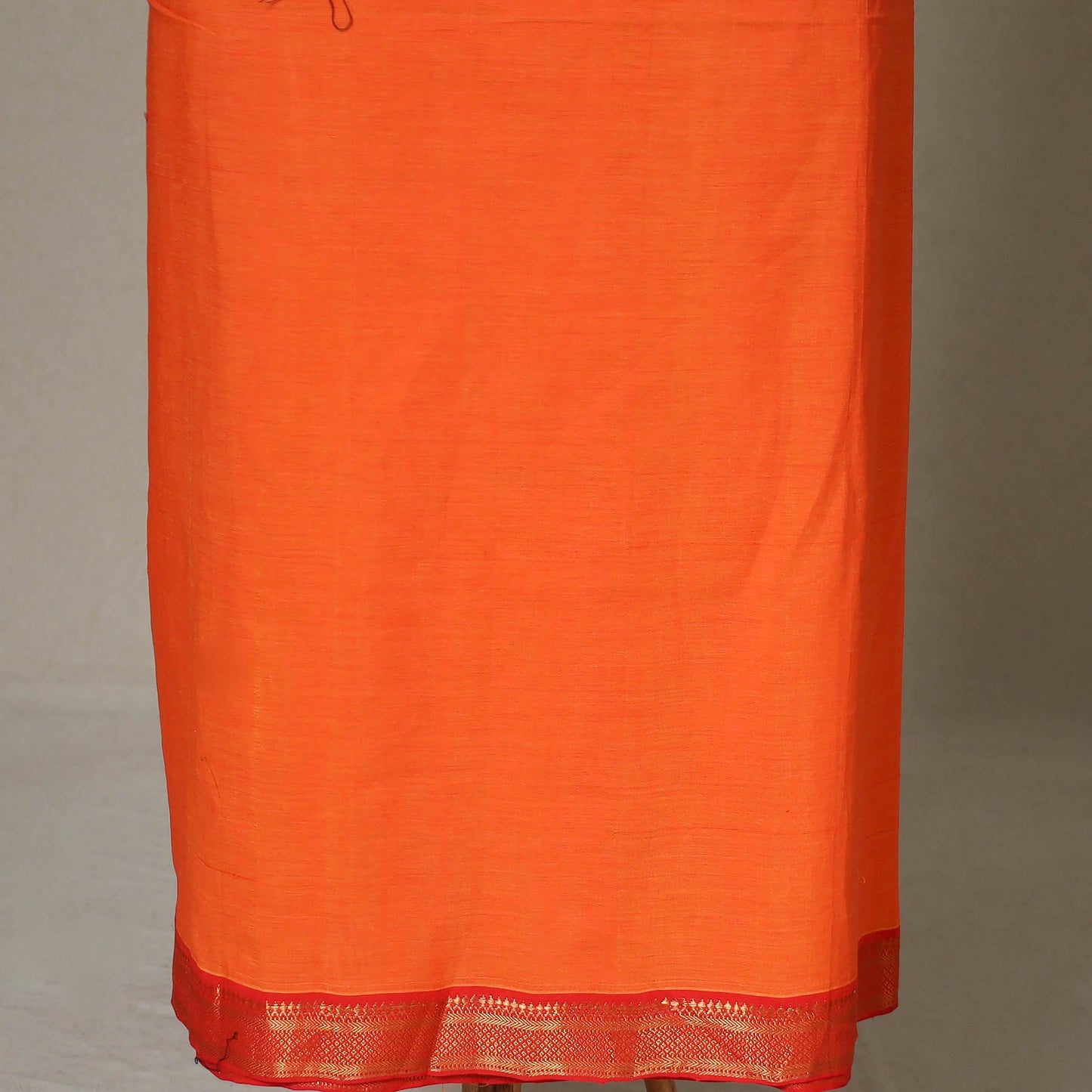 Orange - 3pc unstitched mangalagiri dress material