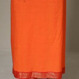 Orange - 3pc unstitched mangalagiri dress material