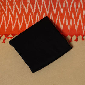 Orange - 3pc handloom cotton unstitched pochampally ikat