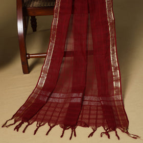 Orange - 3pc karnataka weave cotton unstitched khun dress