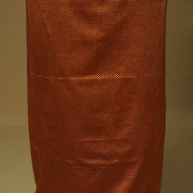 Orange - 3pc karnataka weave cotton unstitched khun dress