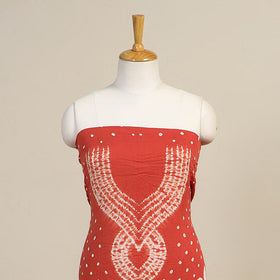 3pc Kutch Tie-Dye Satin Cotton Bandhani Dress Material