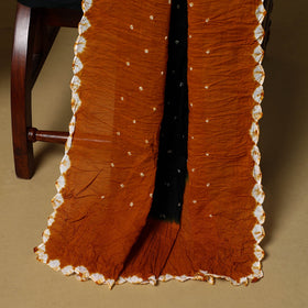 3pc kutch tie-dye satin cotton unstitched bandhani dress