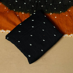 3pc kutch tie-dye satin cotton unstitched bandhani dress