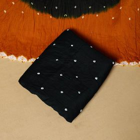 3pc kutch tie-dye satin cotton unstitched bandhani dress