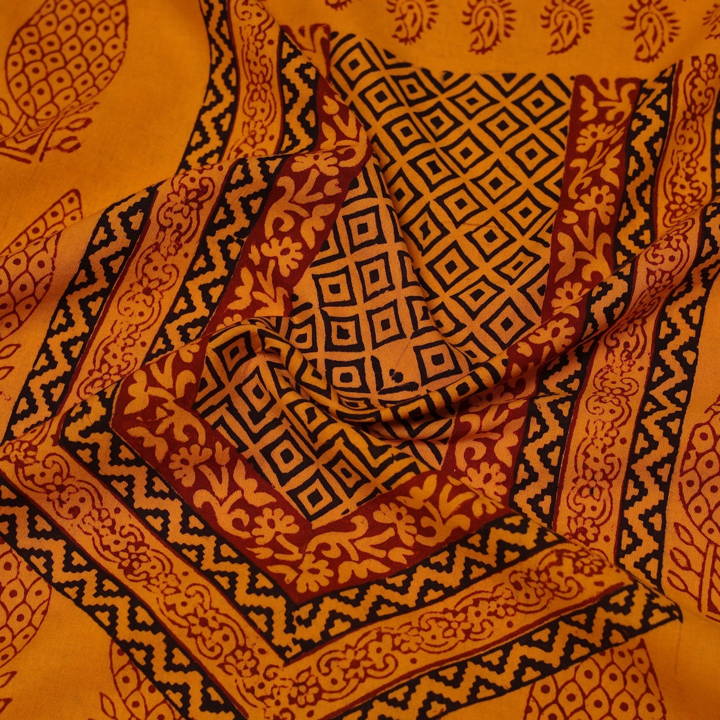 Bagh natural dyed cotton unstitched kurta material (3m) 15