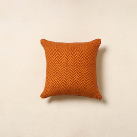 Orange - bagh cotton cushion cover 26 - handcrafted