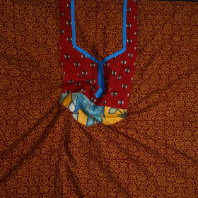 Orange - bagh cotton unstitched kurta material