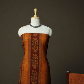 Bagh hand block print natural dyed cotton 3pc unstitched