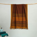 Orange Bagh Hand Block Print Cotton Handloom Towel