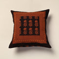 Orange Bagh Block Printed Cotton Cushion Cover