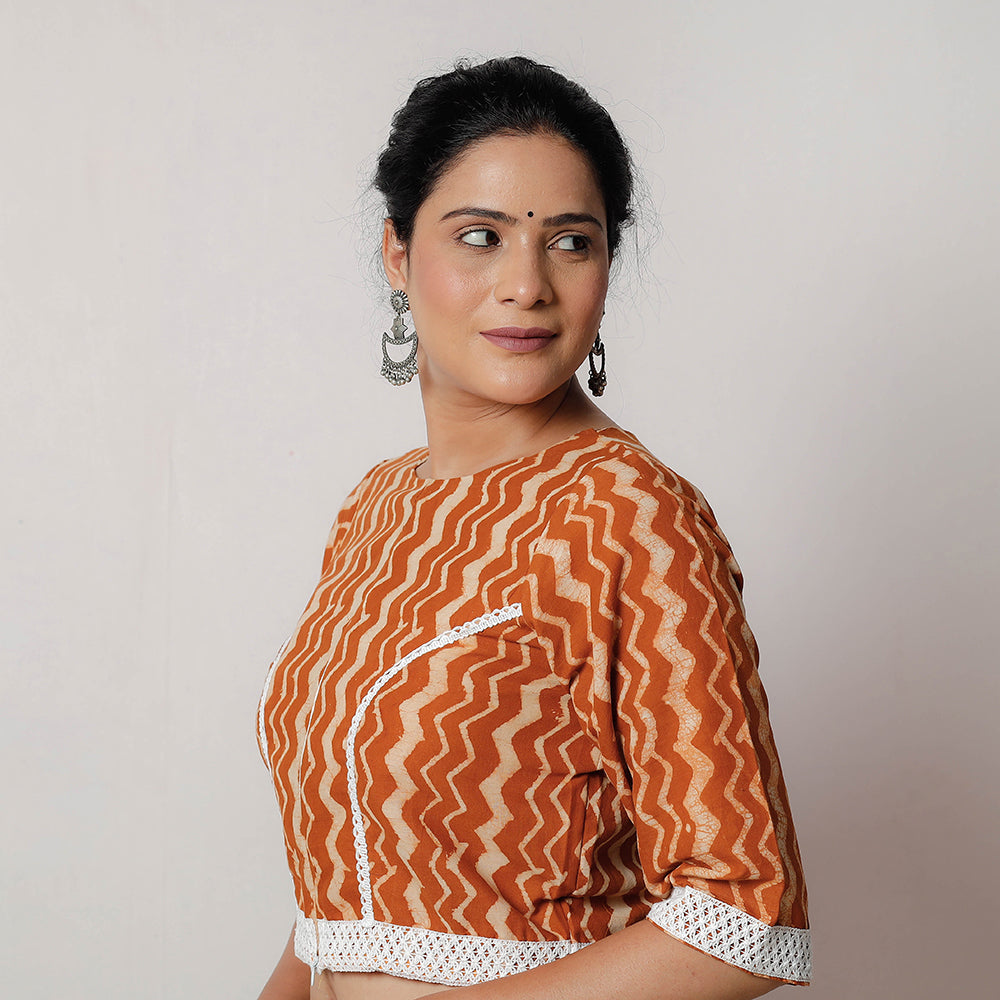  Bagru Stitched Blouse