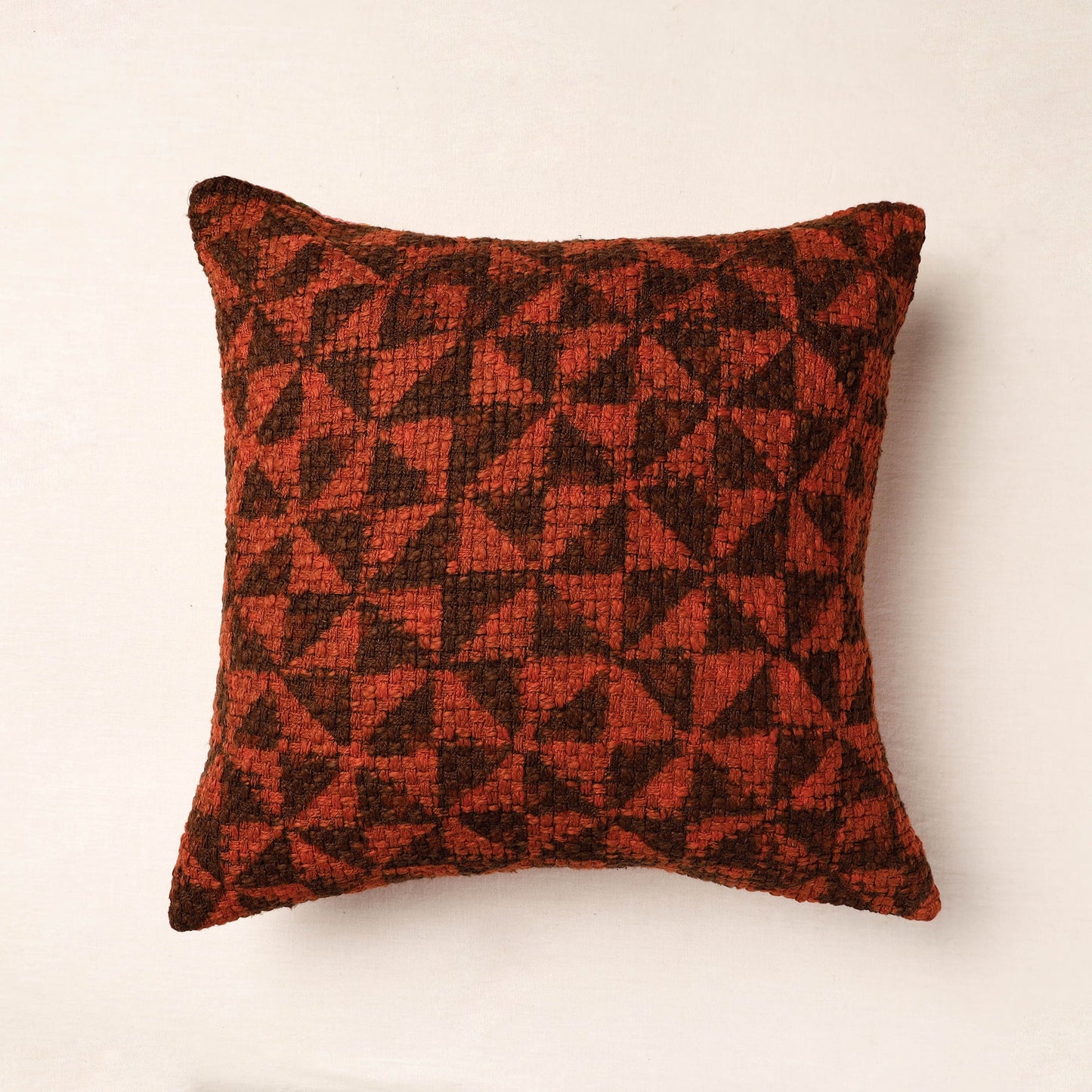  Bagru Block Printed Jute Cushion Cover (16 x 16 in) Online at iTokri.com