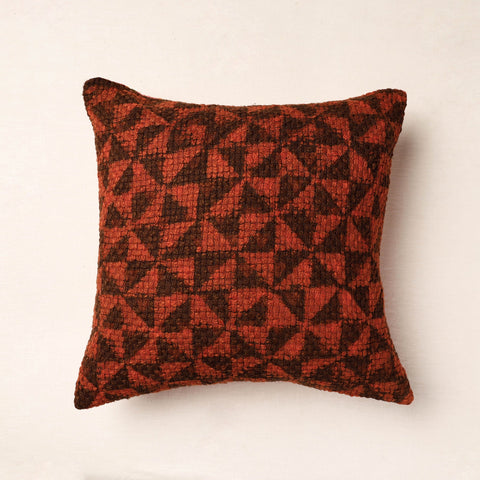  Bagru Block Printed Jute Cushion Cover (16 x 16 in) Online at iTokri.com