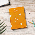 Orange Bandhani Cover Handmade Paper Notebook 