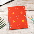 Orange Bandhani Cover Handmade Paper Notebook 