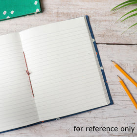 Orange Bandhani Cover Handmade Ruled Paper Notebook 